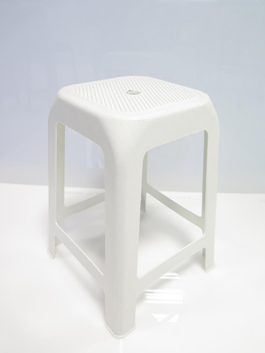 TABOURET PLASTIQUE BLANC