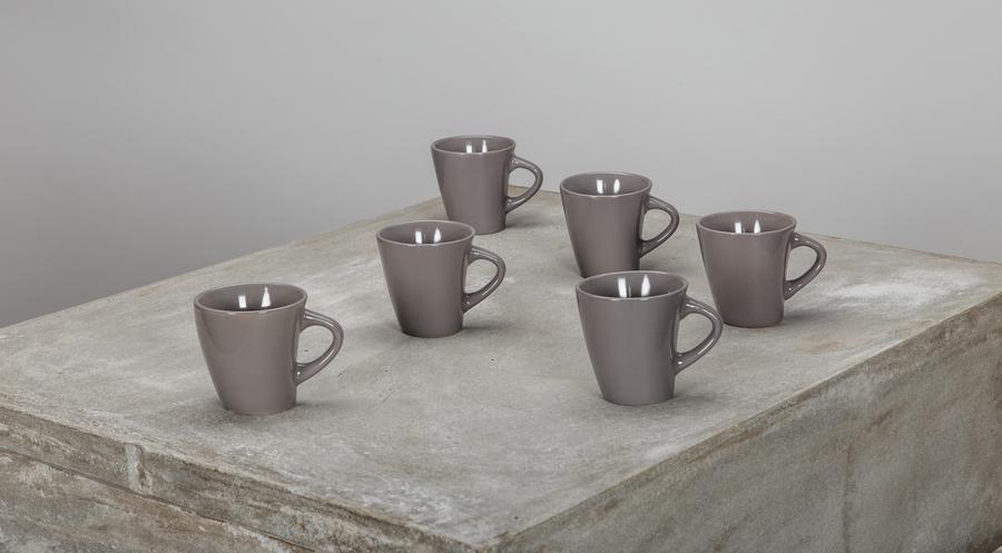 TASSE A CAFE GRES LOOK TAUPE