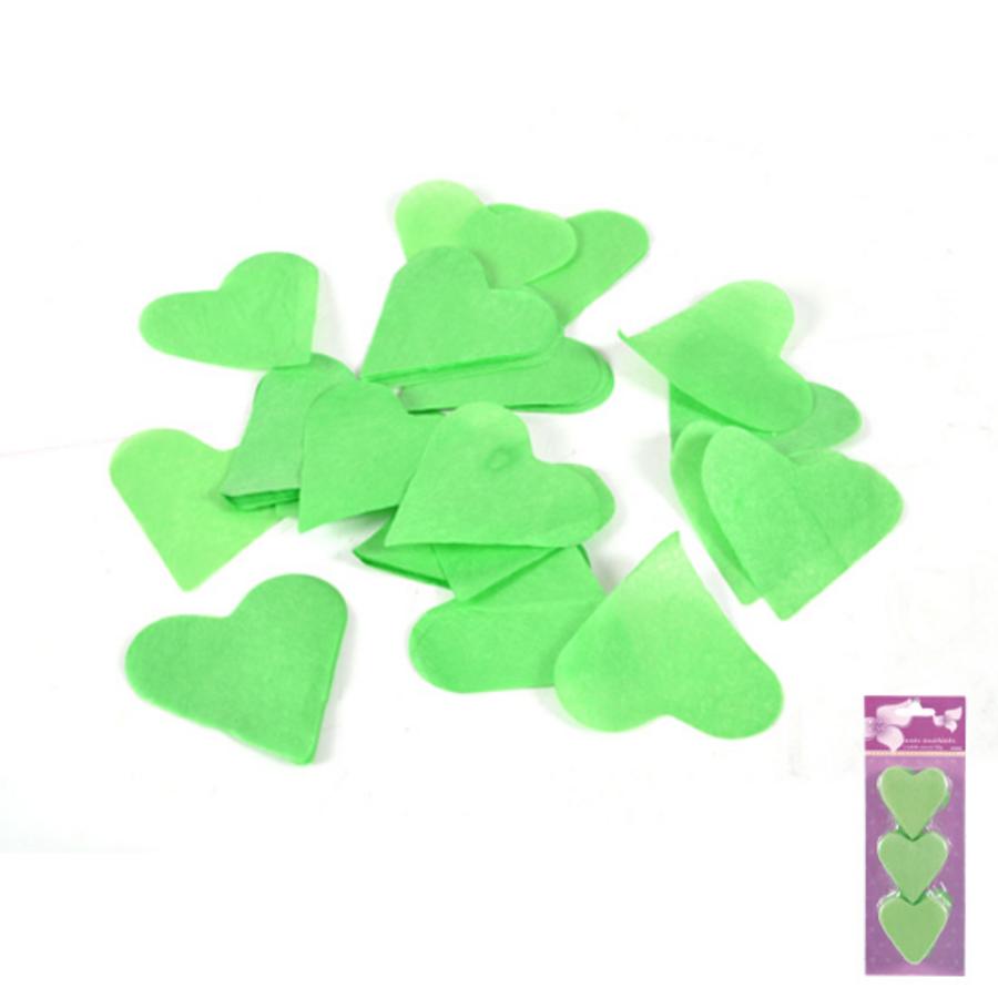 CONFETTI COEURS 100G VERT