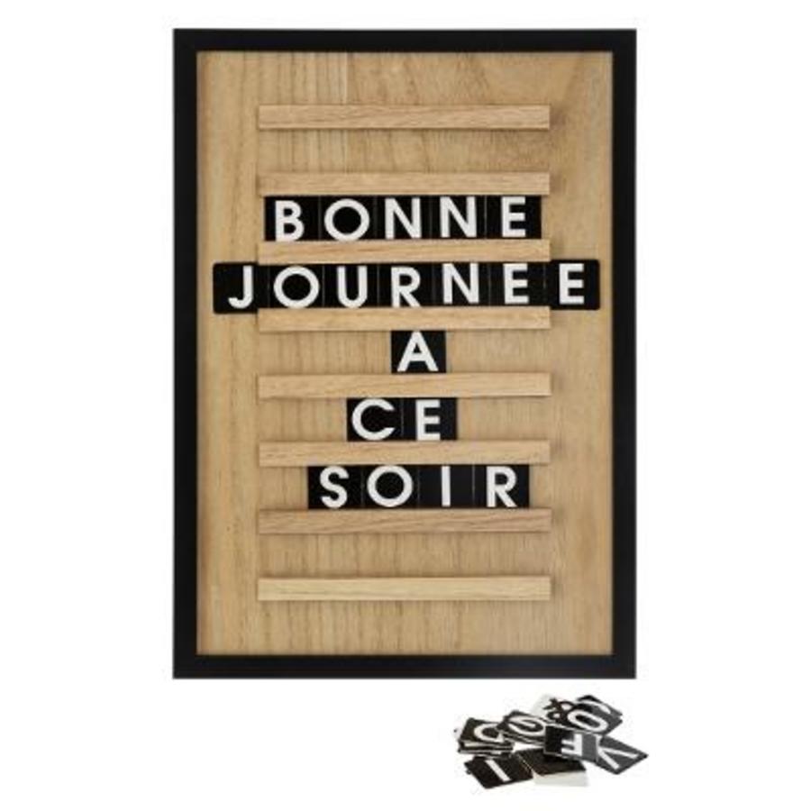 TABLEAU LETTRES COLLECT 30X45
