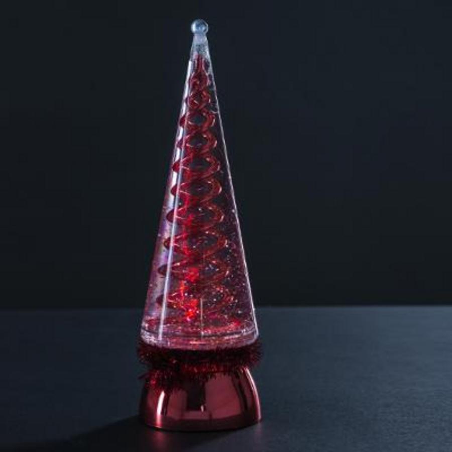 BOUGIE SAPIN CONIQUE ROUGE LED