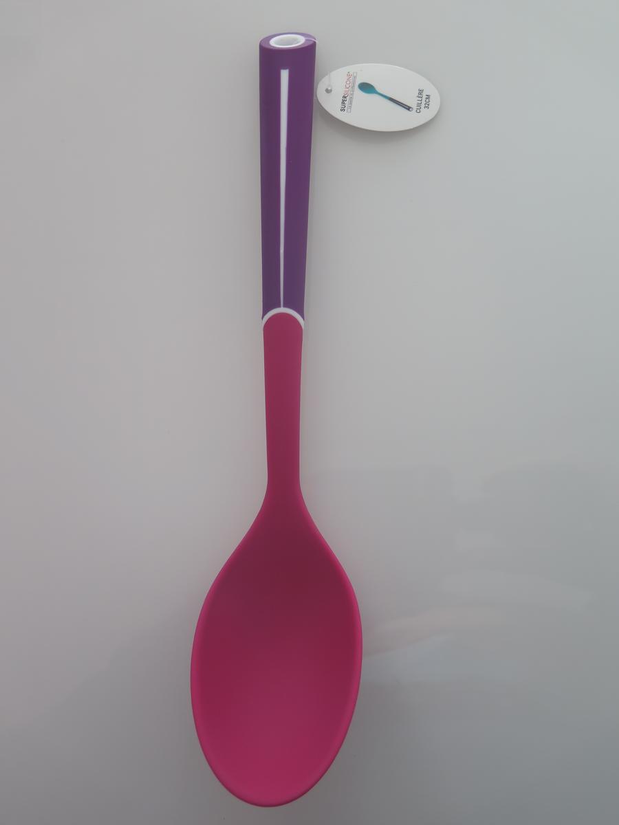 CUILLERE SILICONE VIOLET/ROSE