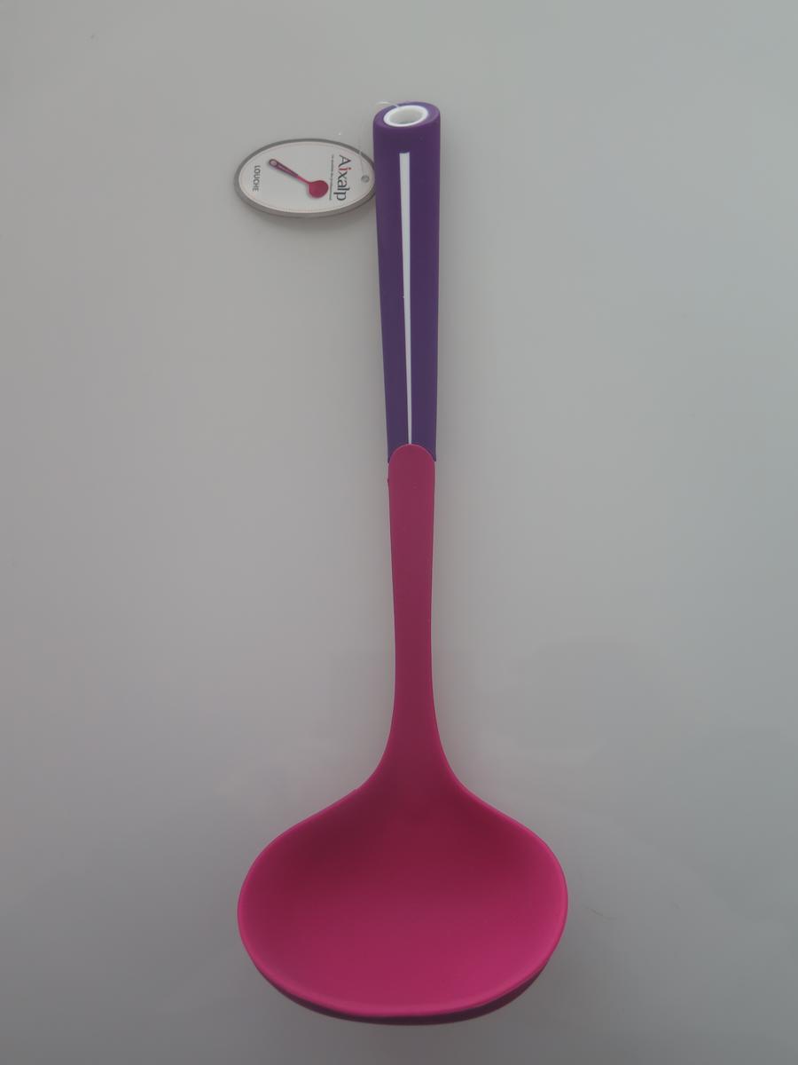 LOUCHE SILICONE VIOLET/ROSE