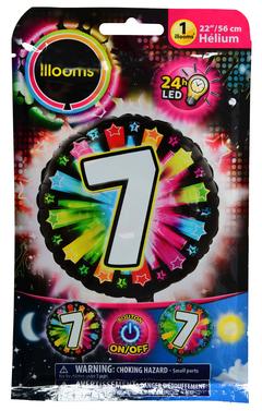 BALLON LUMI. CHIFFRE 7 56CM