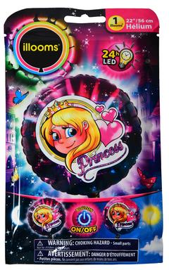 BALLON LUMINEUX PRINCESS 56CM