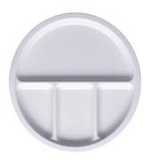 PLAT COMPARTIMENT BLANC