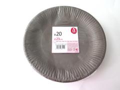 ASSIETTE EN CARTON MARRON