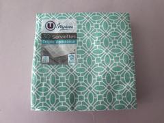 SERVIETTE EN PAPIER VERT AQUA