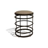 TABOURET TOMMY EN METAL NOIR