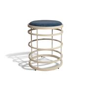 TABOURET TOMMY EN METAL BLANC