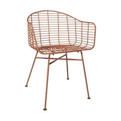 FAUTEUIL METAL TERRACOTTA