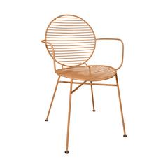 FAUTEUIL METAL TERRACOTTA