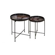 SET DE 2 TABLES GIGOGNE METAL