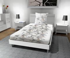 PARURE DRAPS 1P N0RDIQUE BLANC
