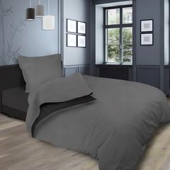 PARURE DE LIT 1P GRIS/ANTH
