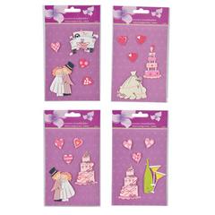 STICKERS MARIAGE 4 MODELES ASS