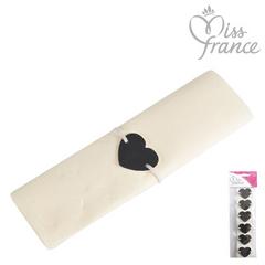 ATTACHE SERVIETTE COEUR X6