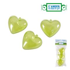 COEUR VERT A SUSP PVC 6.5CM/3