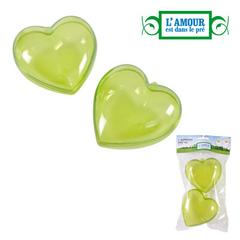 COEUR VERT A SUSP PVC 10CM/2