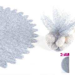 TULLE RESILLE ARGENT X6
