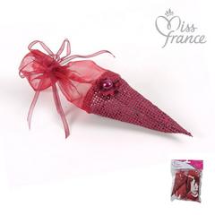 CONE PAPIER ORGANZA /4 MIF