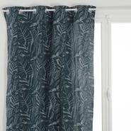 RIDEAU JACQUARD BLEU CANARD