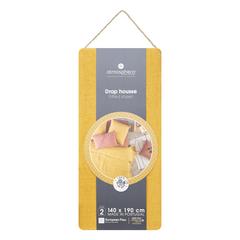 DRAP HOUSSE OCRE 140X190