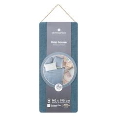 DRAP HOUSSE BLEU 140X190