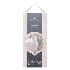 DRAP HOUSSE ROSE 140X190