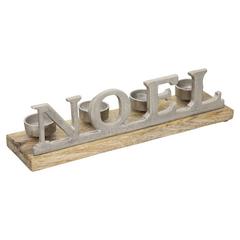 PHOTOPHORE LETTRES NOEL 37CM