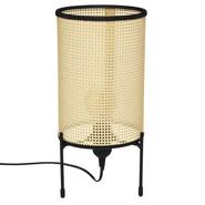 LAMPE TREPIED CANNAGE BEIGE