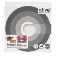 SET 3 DESSOUS DE PLAT AIMANTE