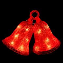 CLOCHES LUMINEUSES ROUGE 27CM