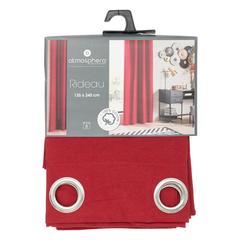 RIDEAU COT ROUGE 135X240CM