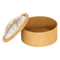 BOITE EN BOIS FLEURS SECHEES