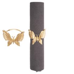 SET 2 RONDS SERVIETTE PAPILLON