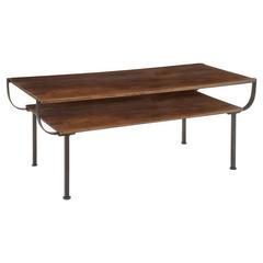 TABLE BASSE COURBE MANGUIER
