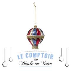 SUJET VERRE MONTGOLFIERE 96MM