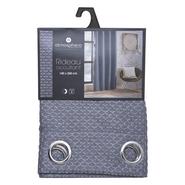 RIDEAU JACQUARD GRIS 140X260CM
