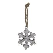 FLOCON EN BOIS ARGENT