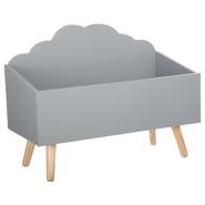 COFFRE RANGEMENT NUAGE GRIS