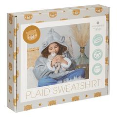 PLAID PULL MANCHE LONGUE
