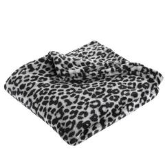 PLAID LEOPARD GRIS - 125X150CM