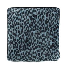 COUSSIN 40X40 LEOPARD BLEU