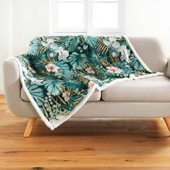 PLAID 125X150 VEL/SHERPA KELLY