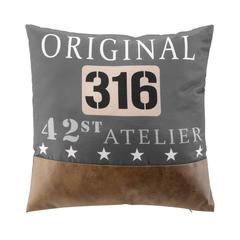COUSSIN 50X50 IMIT CUIR ORIG.