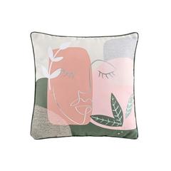 COUSSIN 40X40 ARTY ROSE/KAKI