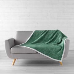 PLAID JACQUARD VERT 125X150CM