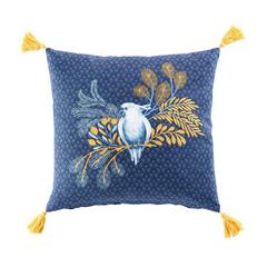 COUSSIN POMP. 45X45 BLUE COCO