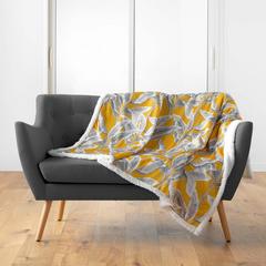 PLAID 125X150 ISIBELLE JAUNE